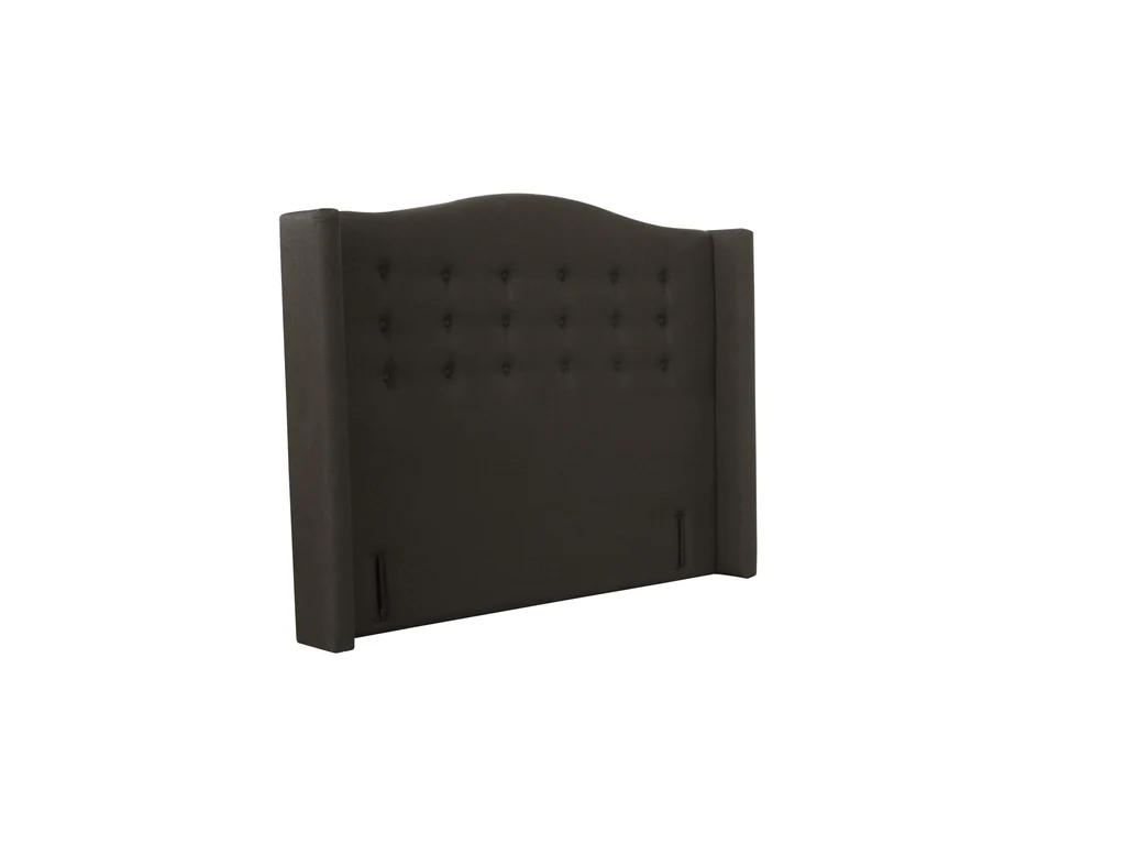 Slumberland Ornate Wing Buttoned Headboard - Single / Graphite