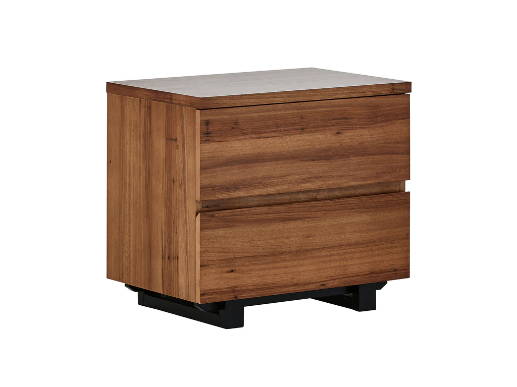 Flinders Bedside Table 2 Drawer - Natural 3 Flinders Bedside Table 2 Drawer - Natural