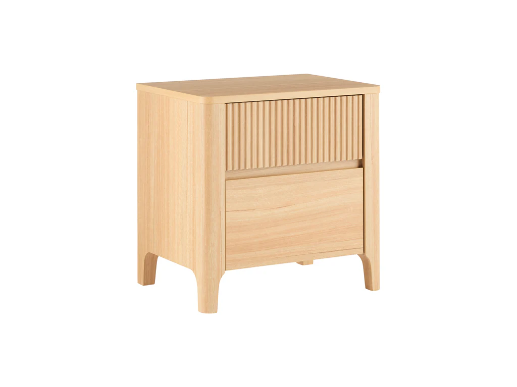 Matilda Bedside Table 2 Drawer - Natural 5 Matilda Bedside Table 2 Drawer - Natural