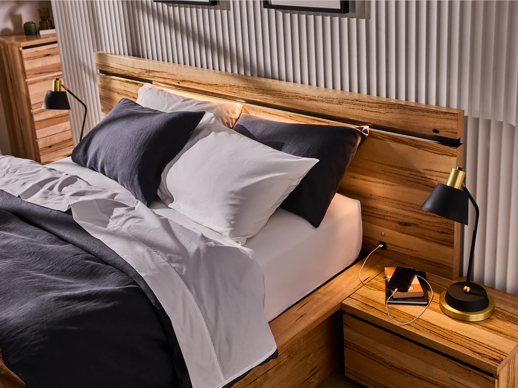 Chelsea Bed Frame with Gas Lift 1 Drawer Base & Tech Pack - Queen / Natural 6 Chelsea Bed Frame with Gas Lift 1 Drawer Base & Tech Pack - Queen / Natural