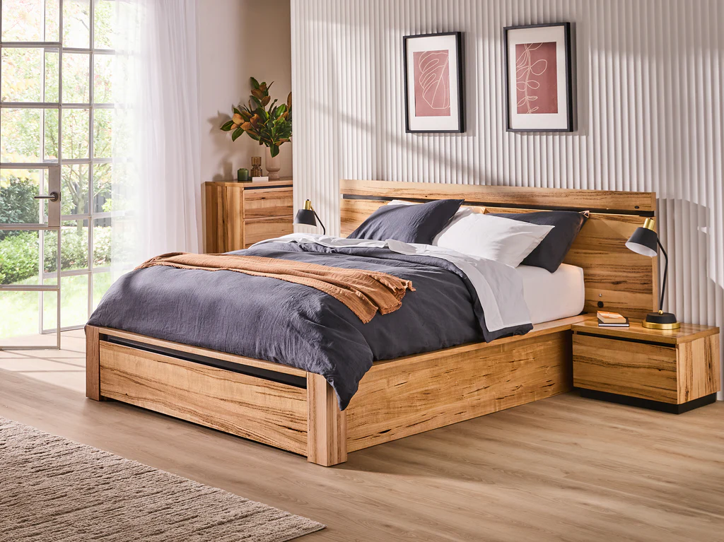 Chelsea Bed Frame with Gas Lift 1 Drawer Base & Tech Pack - Queen / Natural 7 Chelsea Bed Frame with Gas Lift 1 Drawer Base & Tech Pack - Queen / Natural