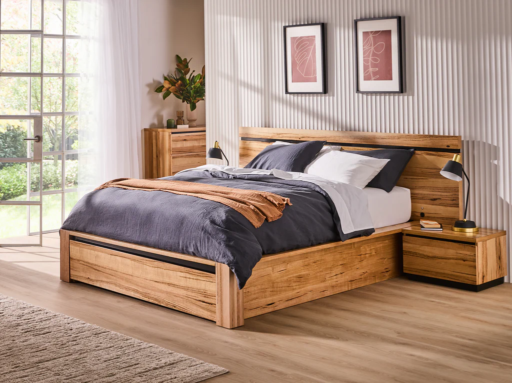 Chelsea Bed Frame with Gas Lift 1 Drawer Base & Tech Pack - Queen / Natural 8 Chelsea Bed Frame with Gas Lift 1 Drawer Base & Tech Pack - Queen / Natural