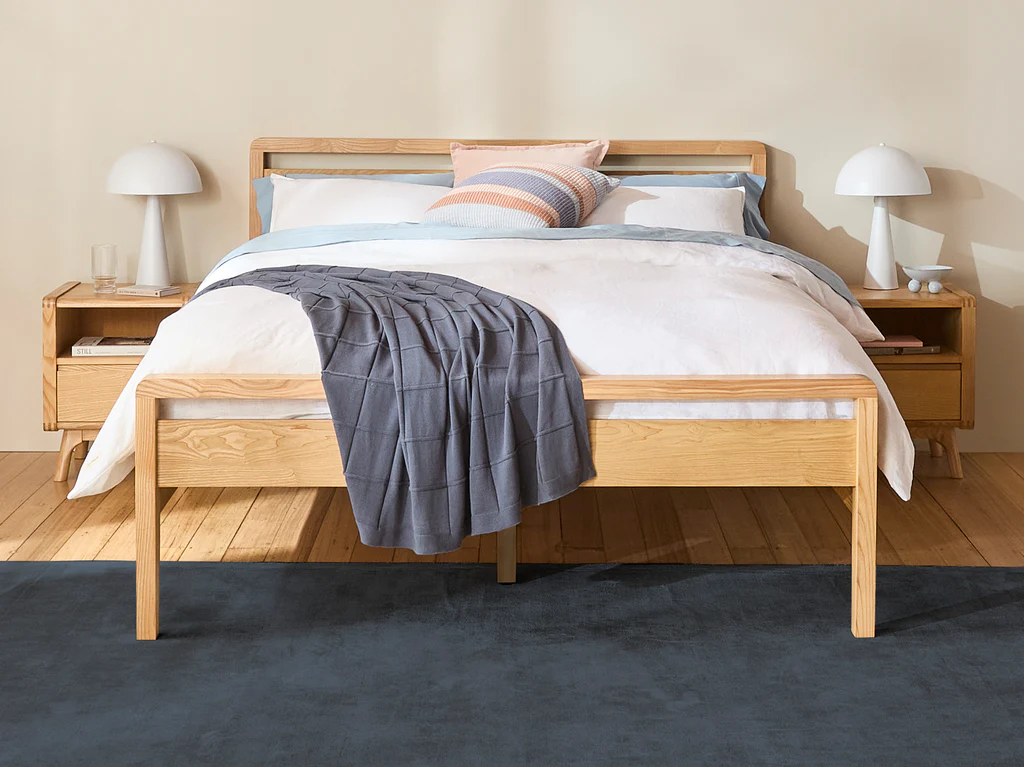 Denmark 3 Piece Bedroom Suite - Queen / Natural