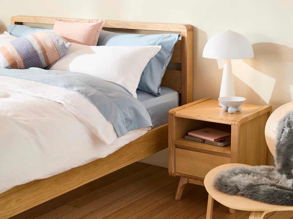 Denmark 3 Piece Bedroom Suite - Queen / Natural