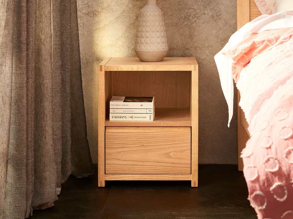 Stockholm Bedside Table - Natural