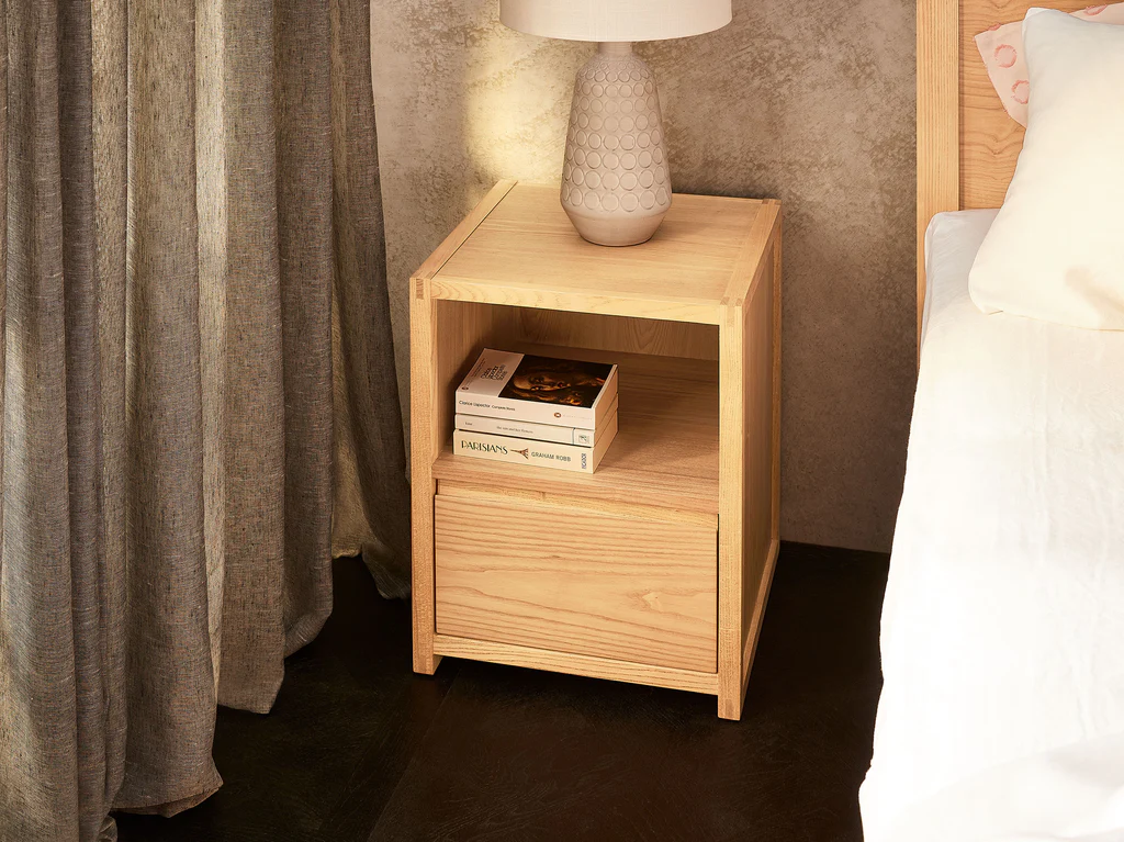 Stockholm Bedside Table - Natural