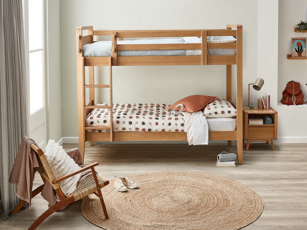 Denmark Bunk Bed - Single / Natural