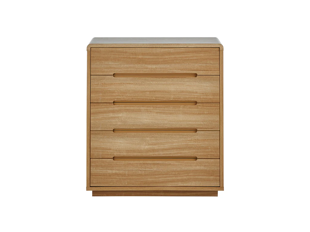 Byron Tallboy 5 Drawer - Natural