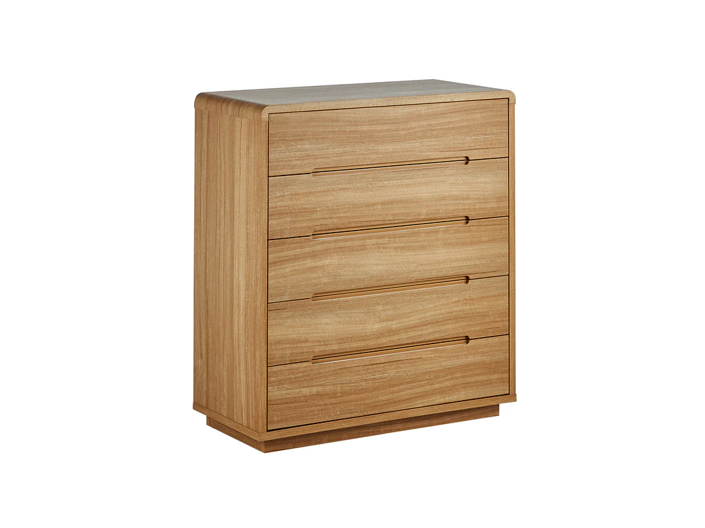 Byron Tallboy 5 Drawer - Natural
