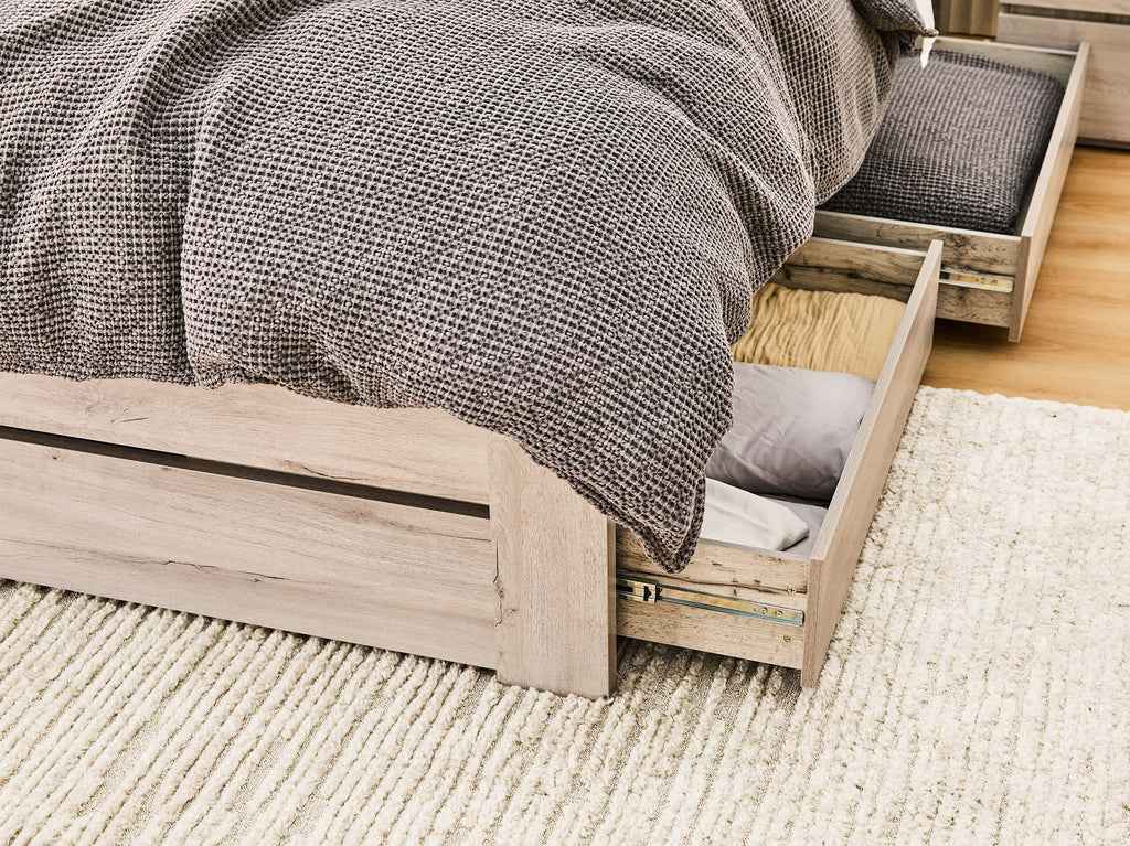 Panama Underbed Storage 2 Drawer - Washed Grey