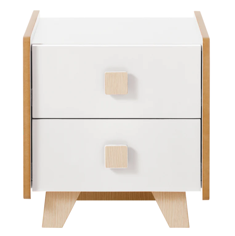 Hipster Bedside Table - White