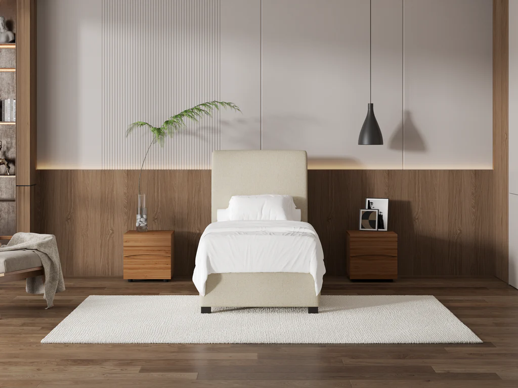 My Style Tapered Headboard & Drawer Base / Single / Batiste Nougat