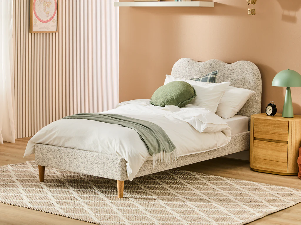 my cove® Crown Bed Frame - Single / Cookies & Cream 3 my cove® Crown Bed Frame - Single / Cookies & Cream