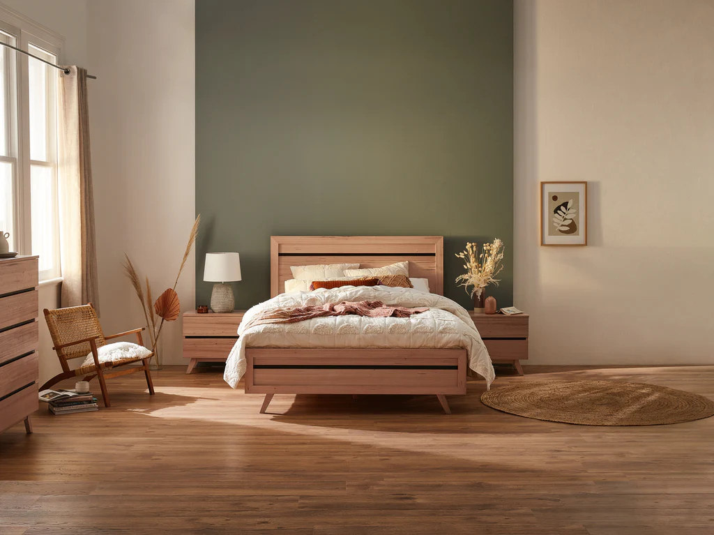 Henley 4 Piece Bedroom Suite - Queen / Natural