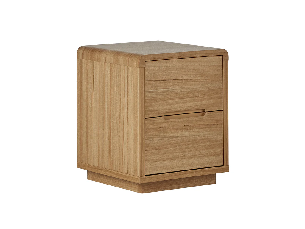 Byron Bedside Table 2 Drawer - Natural 3 Byron Bedside Table 2 Drawer - Natural