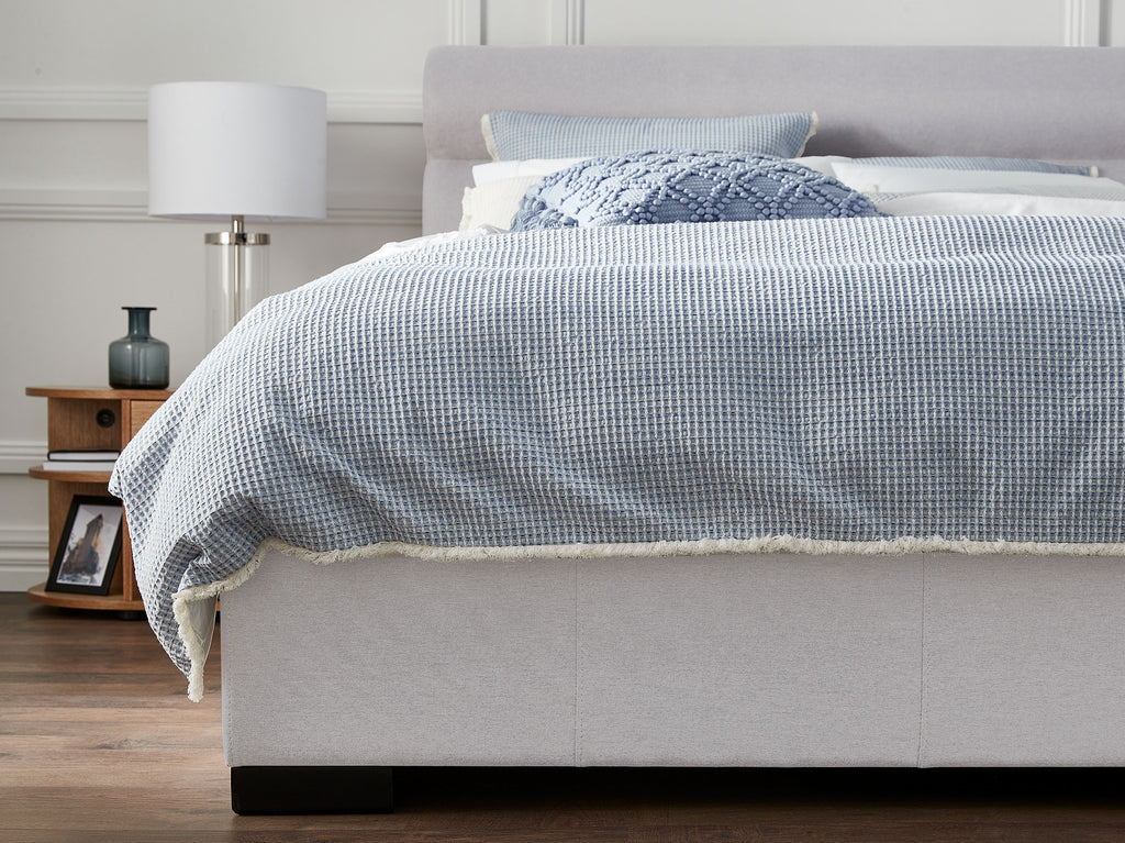 Memphis Bolster Bed Frame - King / Cement 5 Memphis Bolster Bed Frame - King / Cement