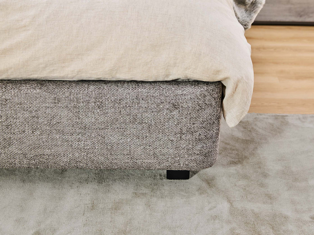 Ovation Tufted Bed Frame with Standard Base - Queen / Smoke 4 Ovation Tufted Bed Frame with Standard Base - Queen / Smoke