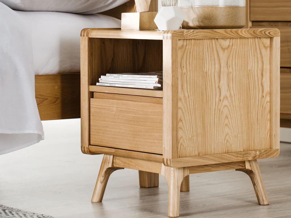 Denmark Bedside Table - Natural