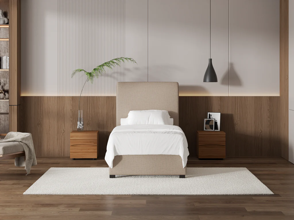 My Style Tapered Headboard & Standard Base / Single / Natural