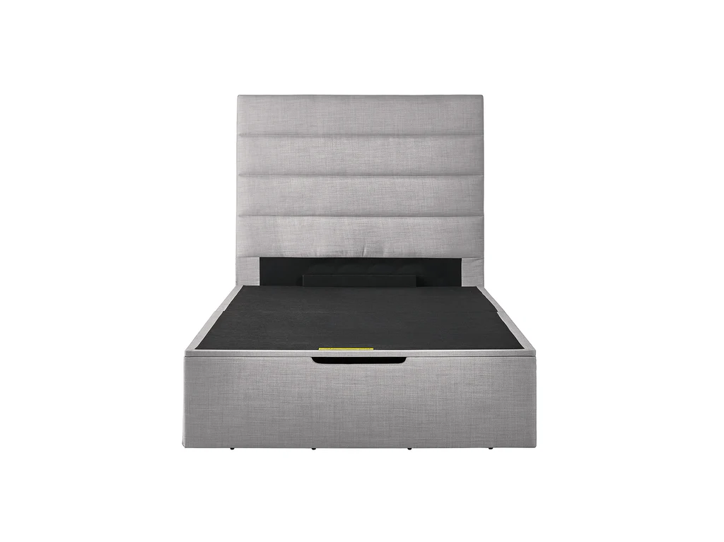 Paddington Bed Frame (with gas lift storage base) - King Single / Grey 3 Paddington Bed Frame (with gas lift storage base) - King Single / Grey