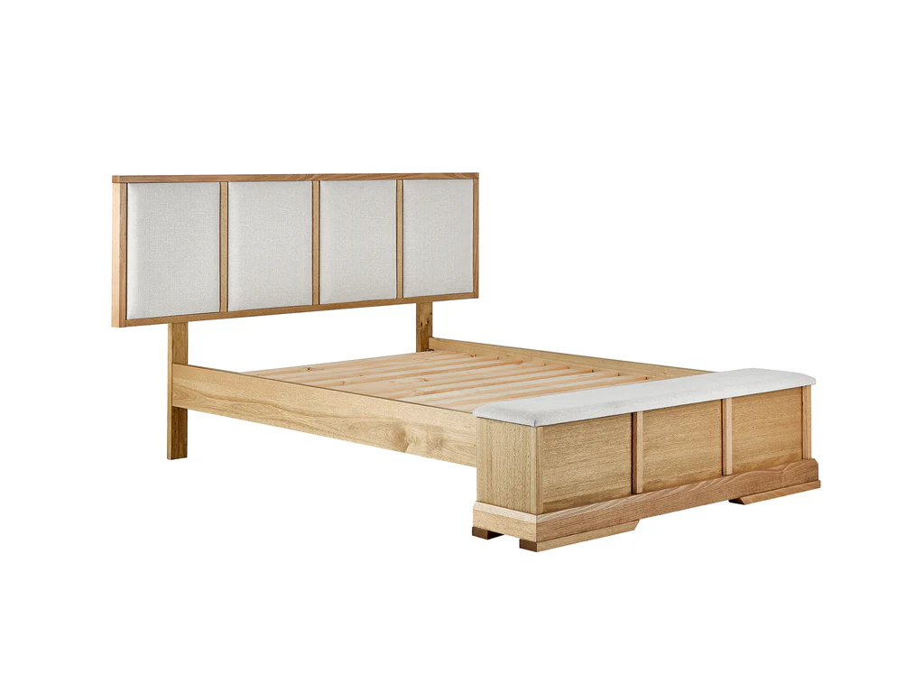 Hudson Extended Bed Frame with Blanket Box Base - Double / Straw 5 Hudson Extended Bed Frame with Blanket Box Base - Double / Straw