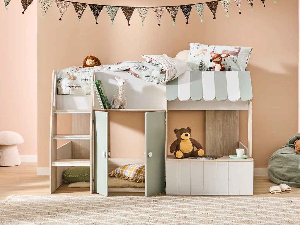 my cove Stall Loft Bed - Single / Natural