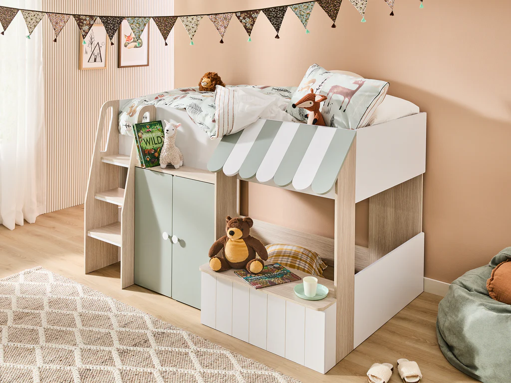 my cove Stall Loft Bed - Single / Natural