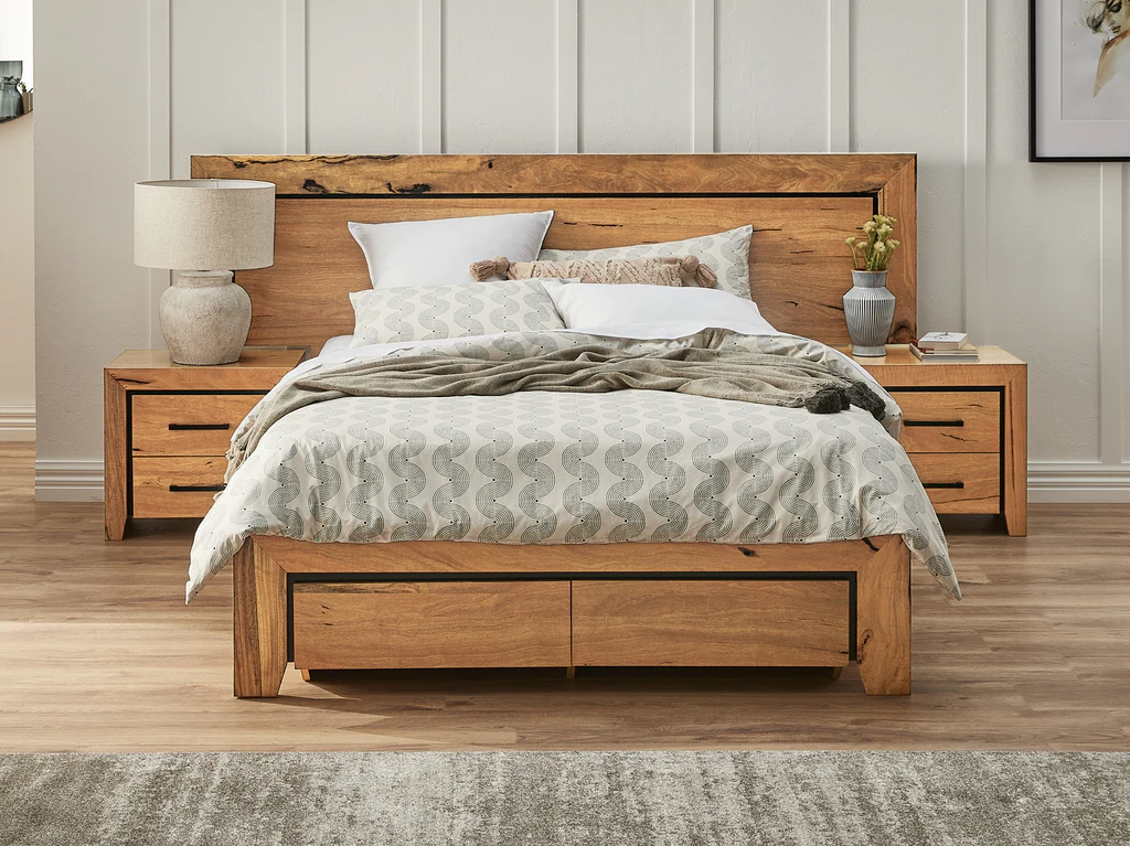 Meridian Extended Bed Frame - Queen / Natural
