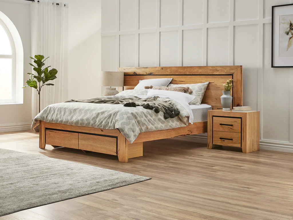 Meridian Extended Bed Frame - Queen / Natural