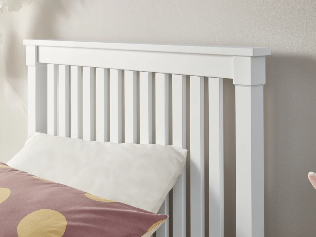 Durham Open Post Bed Frame - Single / White 3 Durham Open Post Bed Frame - Single / White