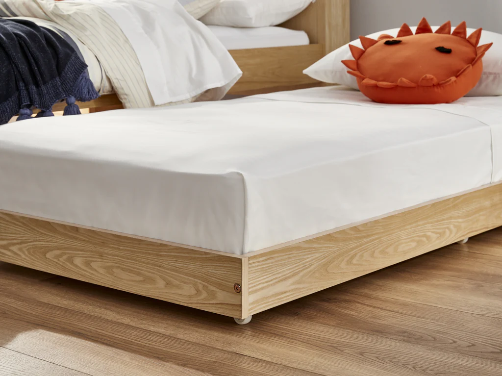 Durham Feature Bed Frame With Trundle - Single / Natural 3 Durham Feature Bed Frame With Trundle - Single / Natural