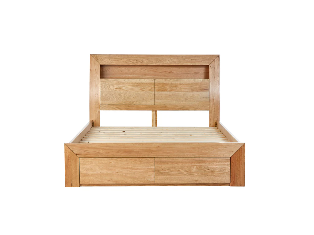 Clovelly Feature 4 Piece Bedroom Suite - Queen / Light Oak 3 Clovelly Feature 4 Piece Bedroom Suite - Queen / Light Oak