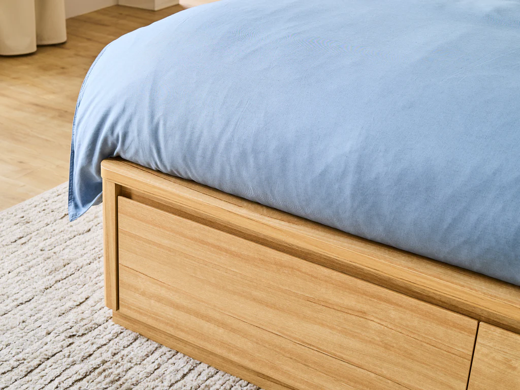 Balmain Bed Frame with Gas Lift Base & Tech Pack - Double / Natural 8 Balmain Bed Frame with Gas Lift Base & Tech Pack - Double / Natural