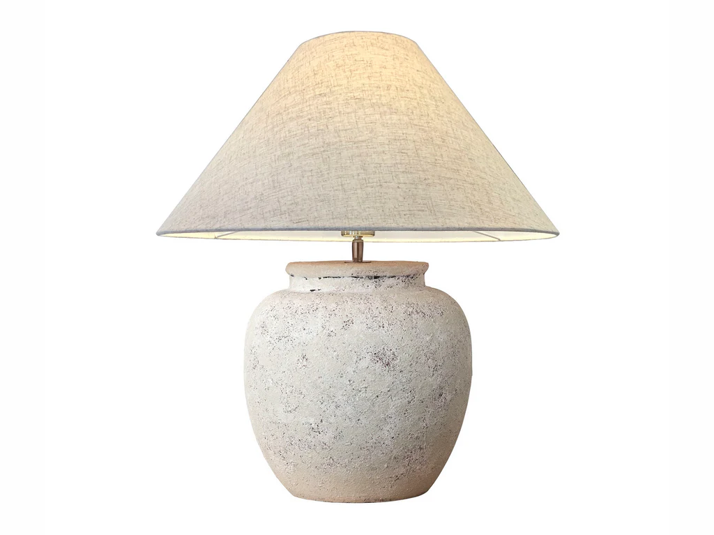 Esme Lamp Ceramic - One Size / Stone/Flax