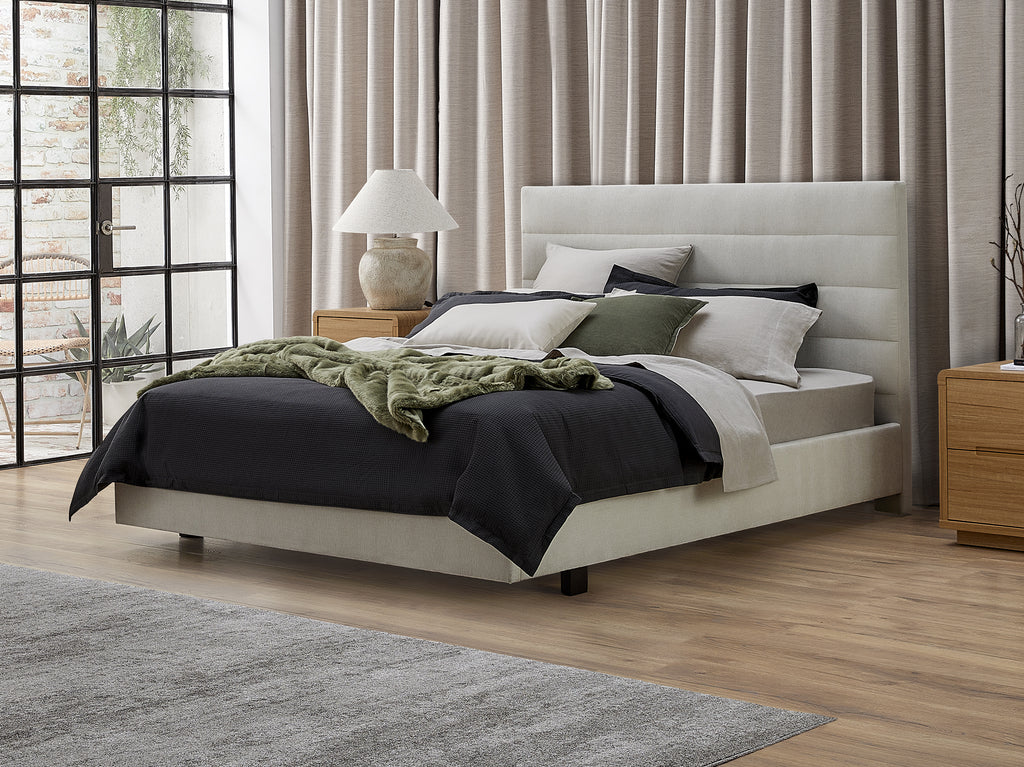 Paddington Floating Bed Frame - Double / Ivory