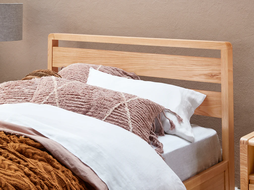 Denmark Gas Lift Bed Frame - King Single / Natural 4 Denmark Gas Lift Bed Frame - King Single / Natural