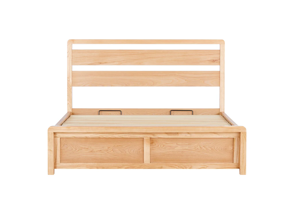 Denmark Gas Lift Bed Frame - King Single / Natural 6 Denmark Gas Lift Bed Frame - King Single / Natural