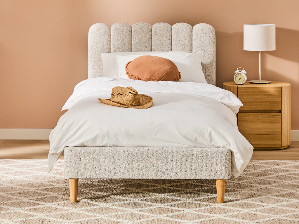 my cove® Castle Bed Frame - Single / Cookies & Cream