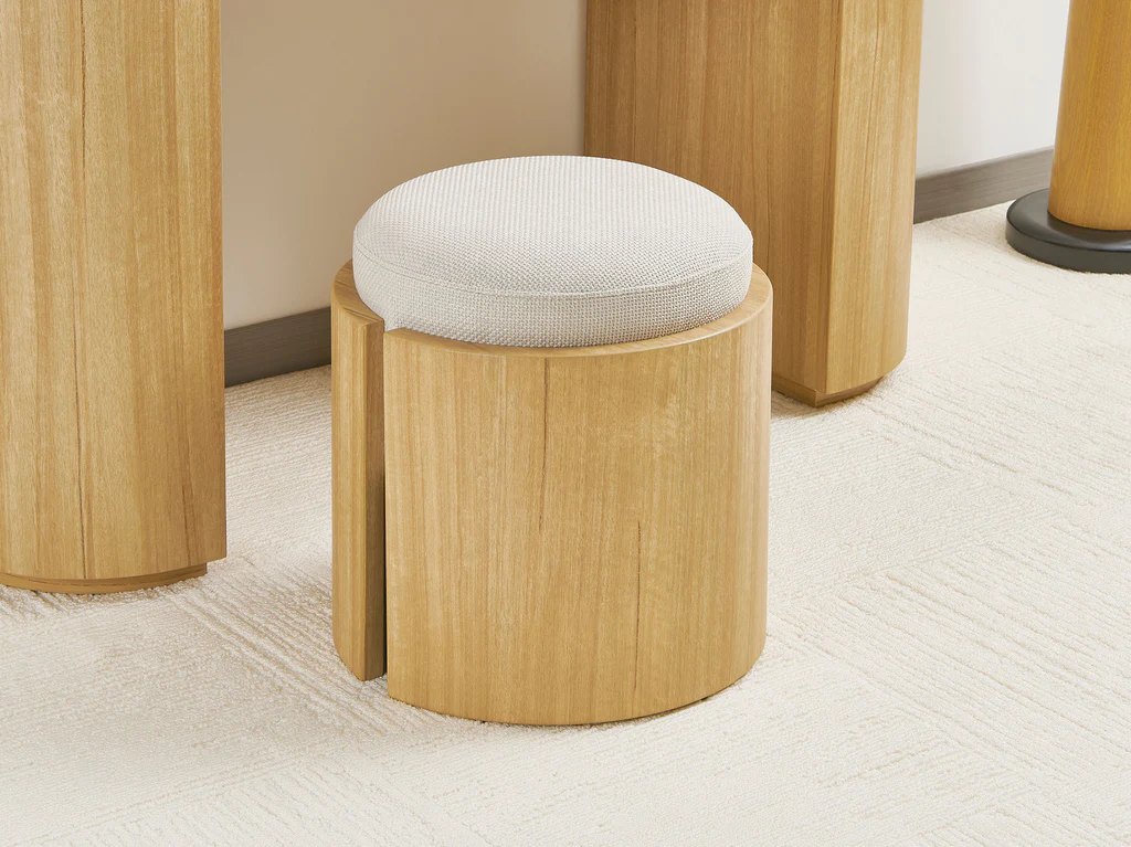 Bronte Dressing Stool - Natural