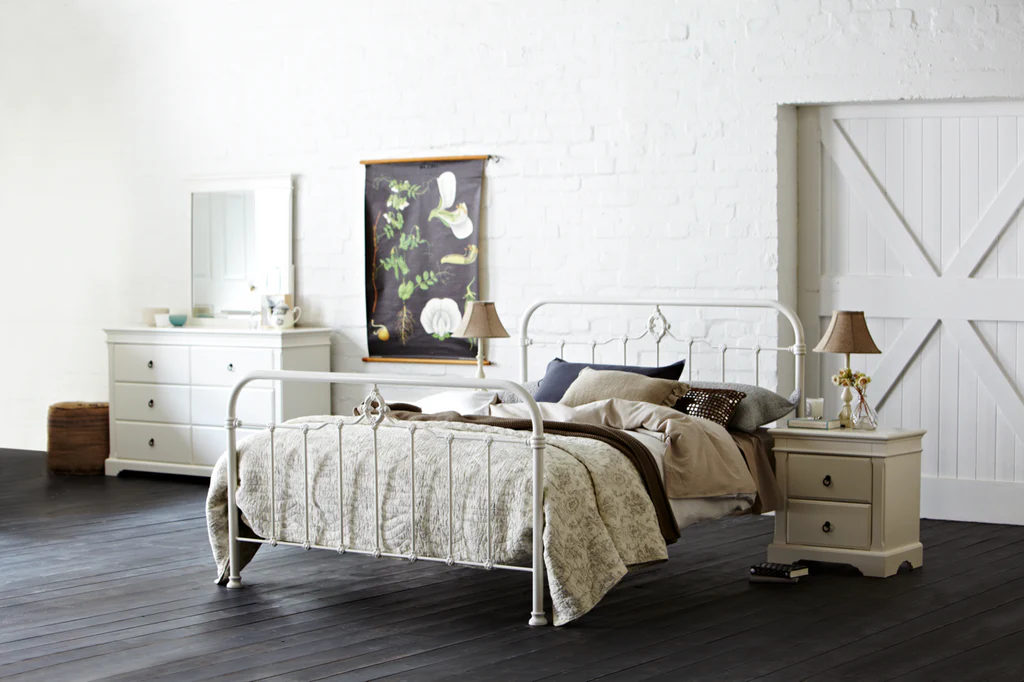 St Germain Bed Frame - Single / Orange Gloss