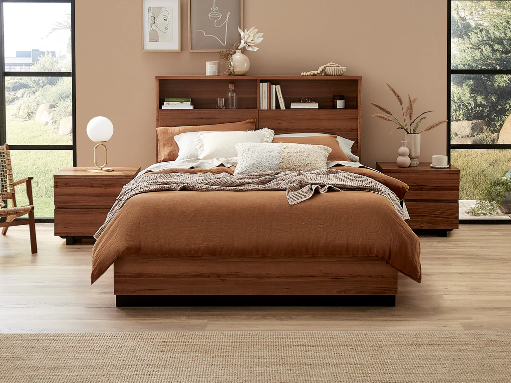 Flinders Feature Bed Frame with Gas Lift Base - Double / Natural 10 Flinders Feature Bed Frame with Gas Lift Base - Double / Natural