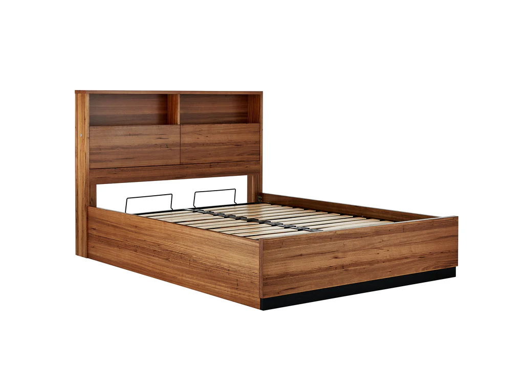 Flinders Feature Bed Frame with Gas Lift Base - Double / Natural 8 Flinders Feature Bed Frame with Gas Lift Base - Double / Natural