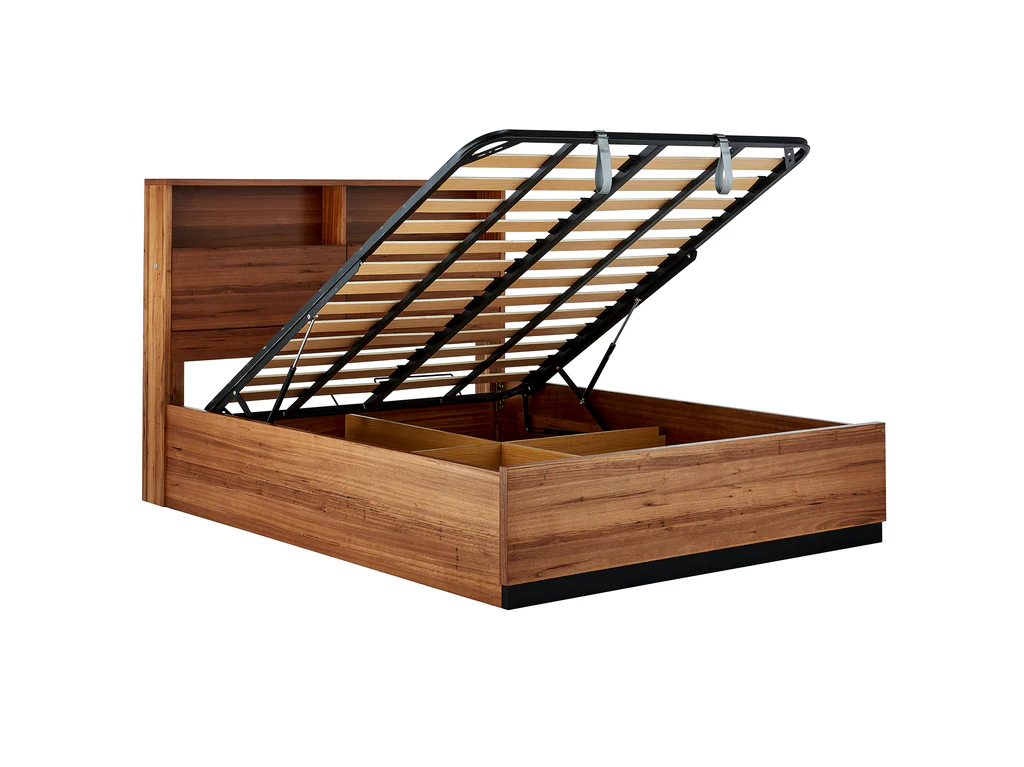 Flinders Feature Bed Frame with Gas Lift Base - Double / Natural 9 Flinders Feature Bed Frame with Gas Lift Base - Double / Natural