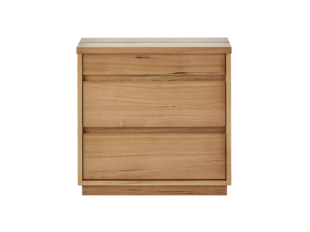 Banksia Bedside Table 3 Drawer - Natural