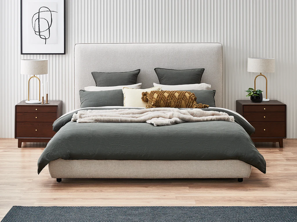 London Bed Frame - Queen / Latte