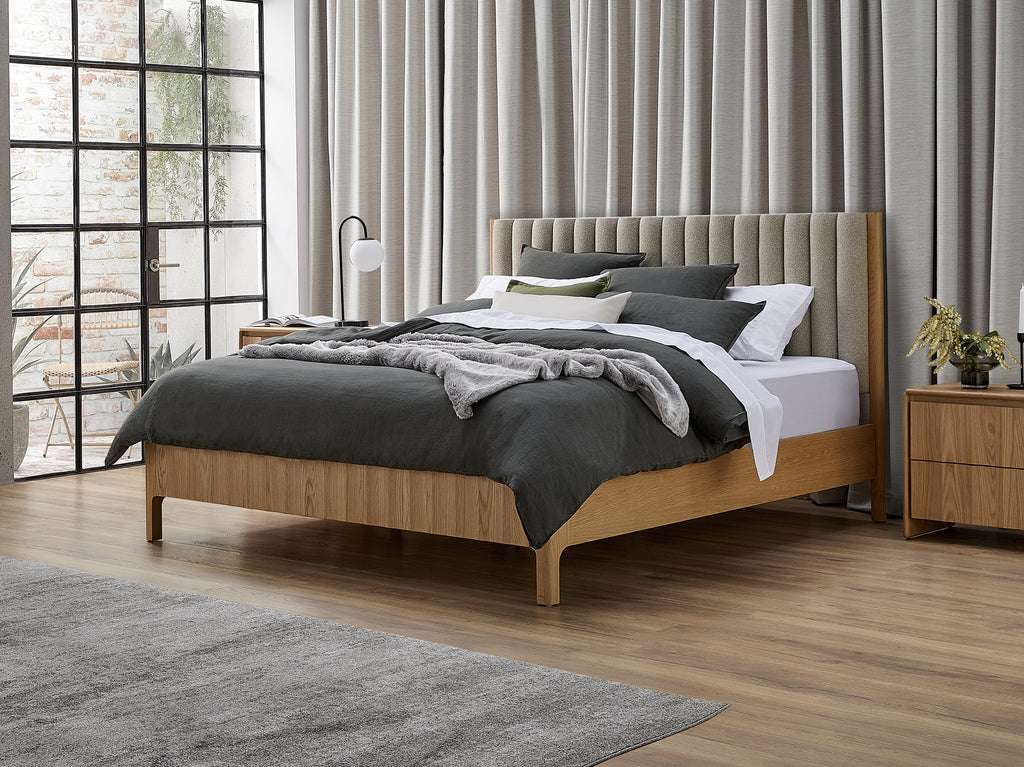 Bond Bed Frame - Queen / Latte