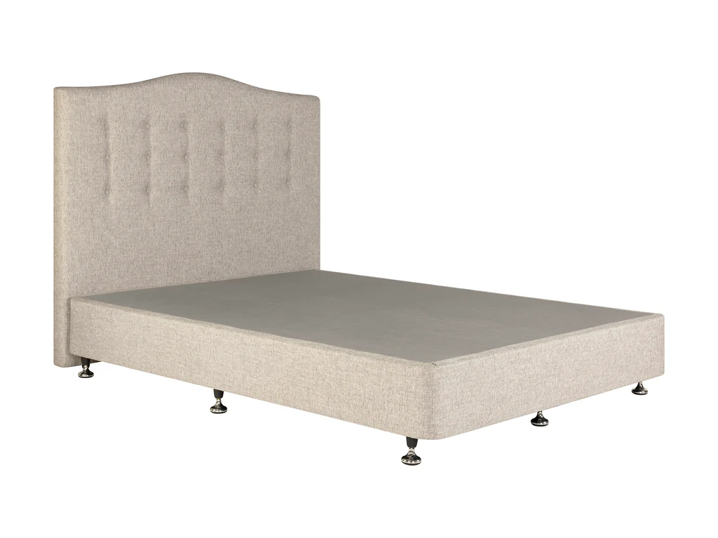 Slumberland Ornate Buttoned Headboard Standard Base - Single / Steel