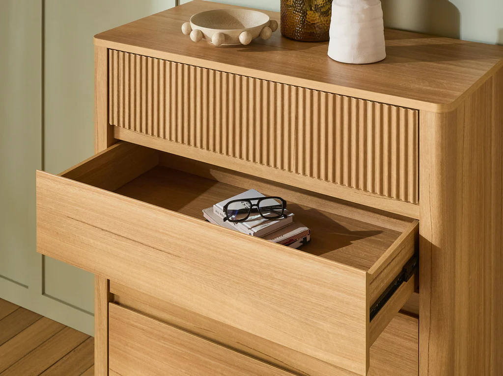 Matilda Tallboy 5 Drawer - Natural