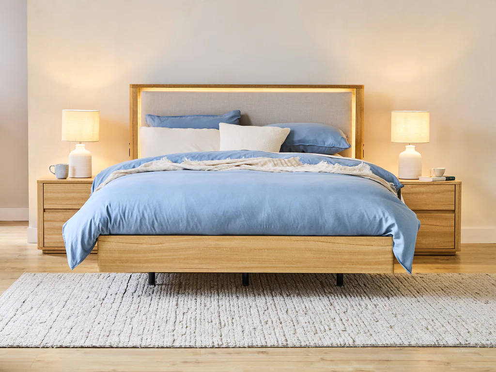 Balmain Bed Frame with Floating Base & Tech Pack - Queen / Natural 3 Balmain Bed Frame with Floating Base & Tech Pack - Queen / Natural