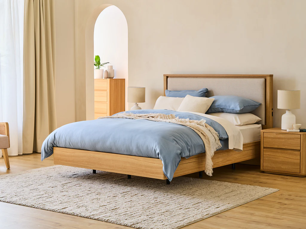 Balmain Bed Frame with Floating Base & Tech Pack - Queen / Natural 4 Balmain Bed Frame with Floating Base & Tech Pack - Queen / Natural